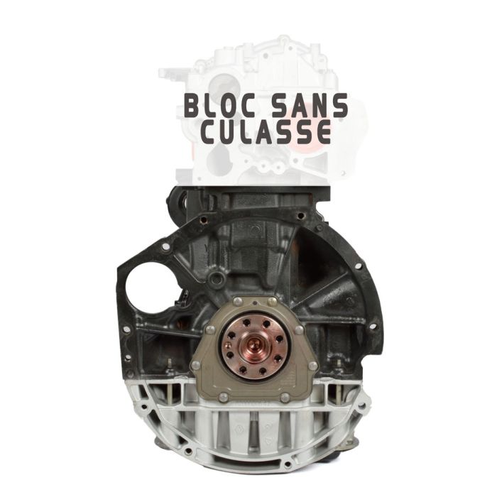 Bas moteur bloc embiellé Renault 1.9 L DCI F9Q 800-812 nu