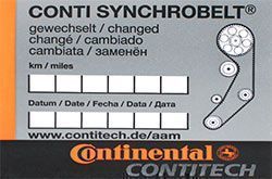 Courroie de distribution pour courroie motrice Contitech ct1067